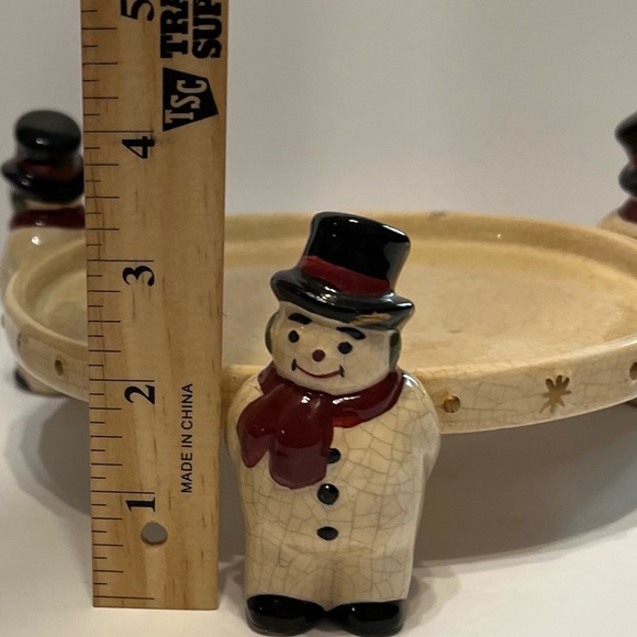 Enesco Snowman Ceramic Cake Stand - Picture 10 of 11